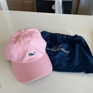 Pink Vineyard Vines baseball cap